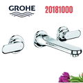 Vòi Chậu Lavabo Grohe 20181000 Nóng Lạnh gắn tường