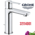 Vòi Chậu Lavabo Grohe 32114001 Nóng Lạnh 1 lỗ