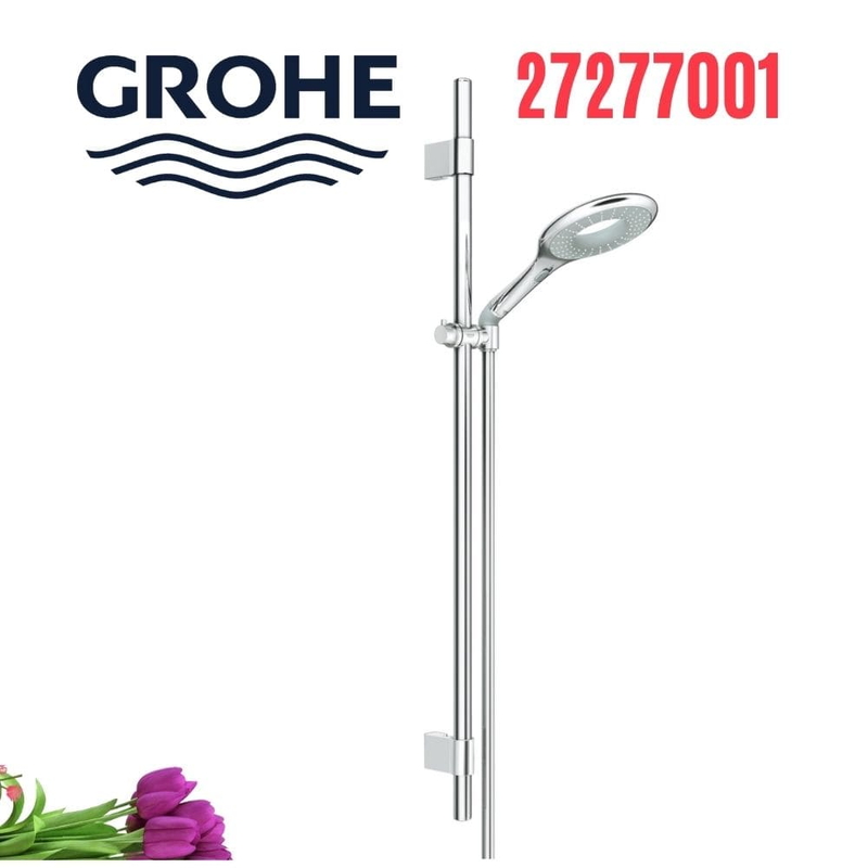 Bộ tay sen và thanh trượt sen tắm Grohe 27277001 nóng lạnh