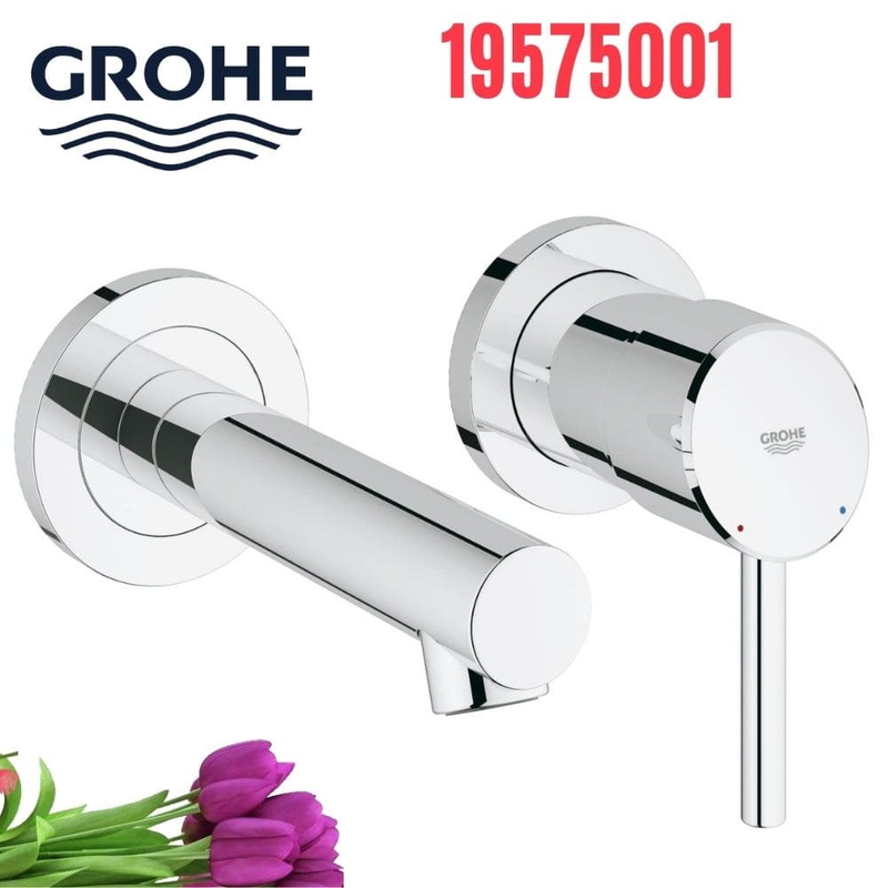 Vòi Chậu Lavabo Grohe 19575001 Nóng Lạnh gắn tường