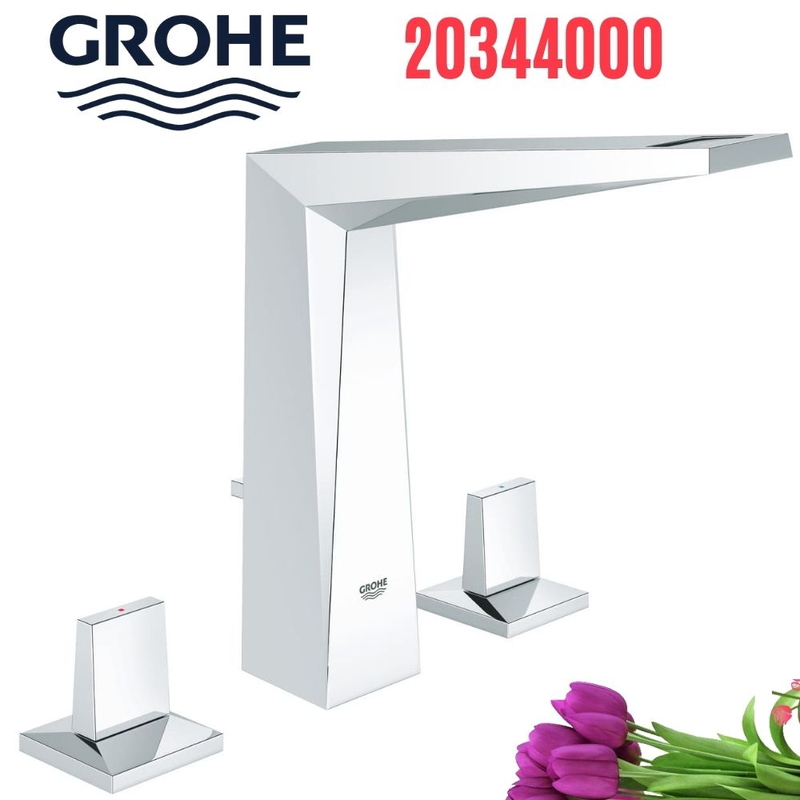 Vòi Chậu Lavabo Grohe 20344000 Nóng Lạnh 3 lỗ