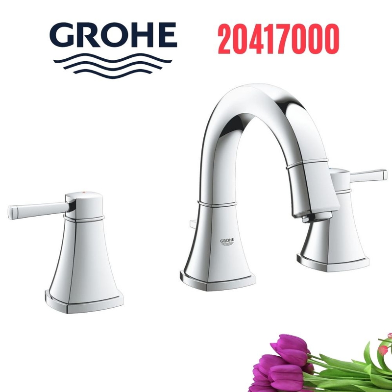 Vòi Chậu Lavabo Grohe 20417000 Nóng Lạnh 3 lỗ