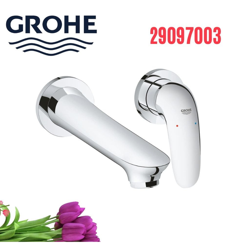 Vòi Chậu Lavabo Grohe 29097003 Nóng Lạnh gắn tường
