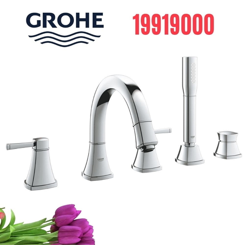Vòi bồn tắm GROHE 19919000 5 lỗ nóng lạnh